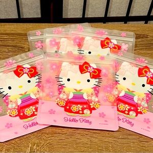 🌸Limited Edition Sakura Hello Kitty REUSABLE Ziplock🌸